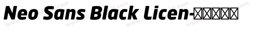 Neo Sans Black Licen字体转换